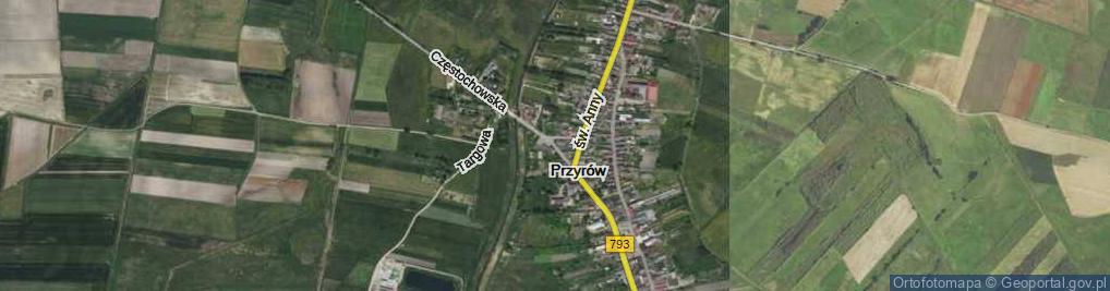 Zdjęcie satelitarne Częstochowska ul.