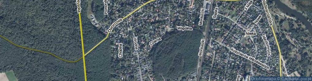 Zdjęcie satelitarne Czarna ul.