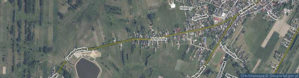 Zdjęcie satelitarne Częstochowska ul.