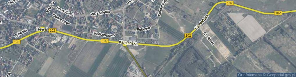 Zdjęcie satelitarne Czapli Siwej ul.