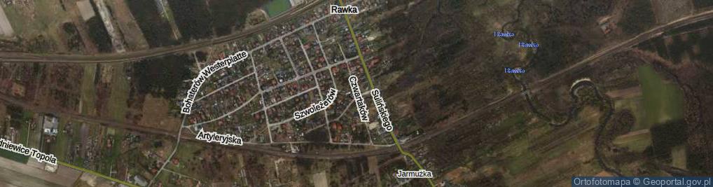 Zdjęcie satelitarne Czwartaków ul.