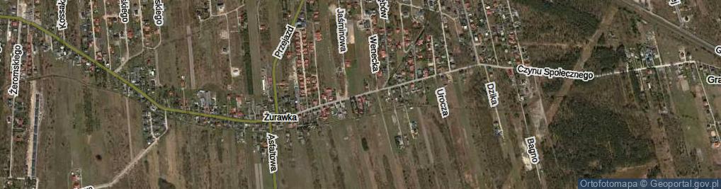 Zdjęcie satelitarne Czynu Społecznego ul.