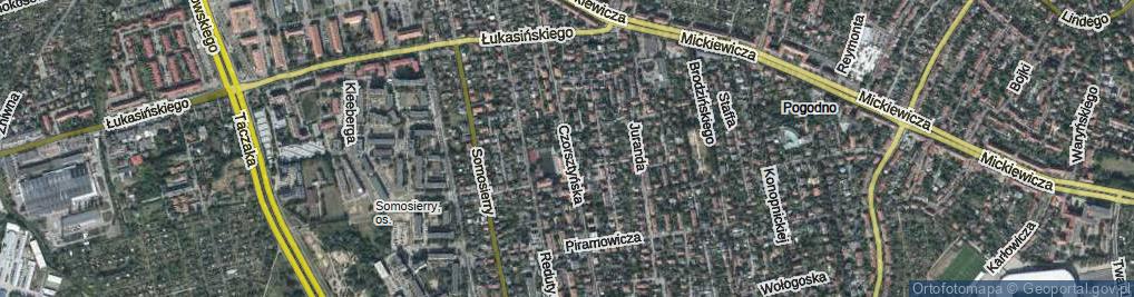 Zdjęcie satelitarne Czorsztyńska ul.