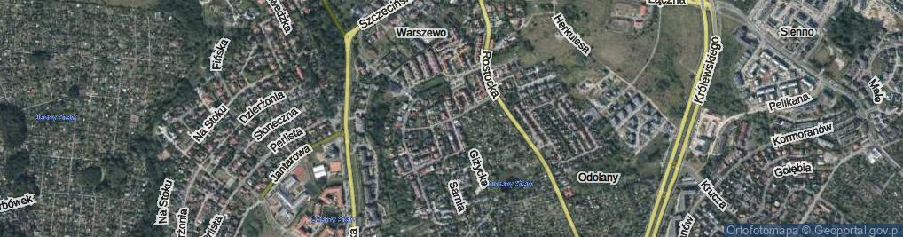 Zdjęcie satelitarne Czeska ul.