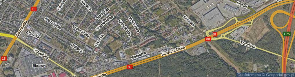 Zdjęcie satelitarne Częstochowska ul.