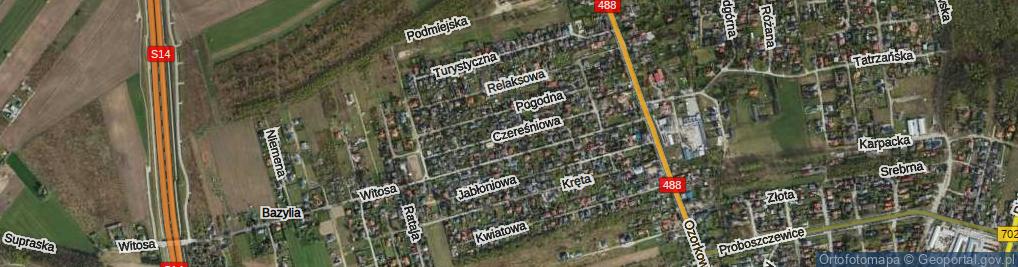 Zdjęcie satelitarne Czereśniowa ul.
