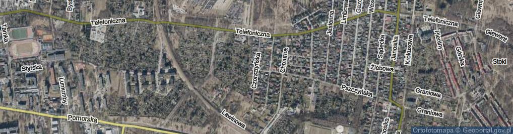 Zdjęcie satelitarne Czorsztyńska ul.