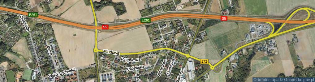 Zdjęcie satelitarne Czereśniowa ul.