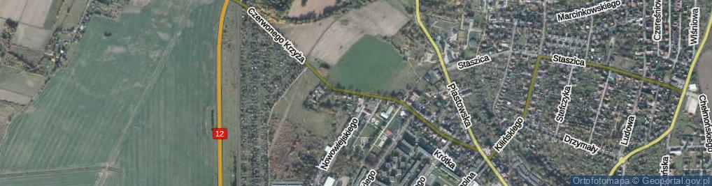 Zdjęcie satelitarne Czerwonego Krzyża ul.