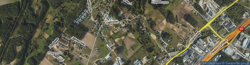 Zdjęcie satelitarne Dąbrówki ul.