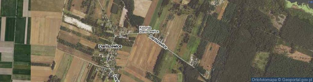 Zdjęcie satelitarne Daniszewice ul.