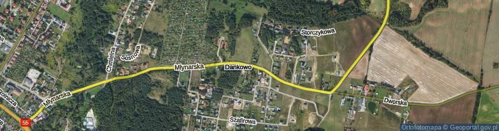 Zdjęcie satelitarne Dankowo ul.