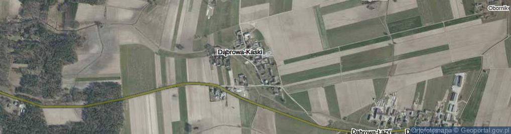 Zdjęcie satelitarne Dąbrowa-Kaski ul.