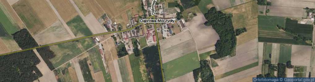 Zdjęcie satelitarne Dąbrowa-Moczydły ul.