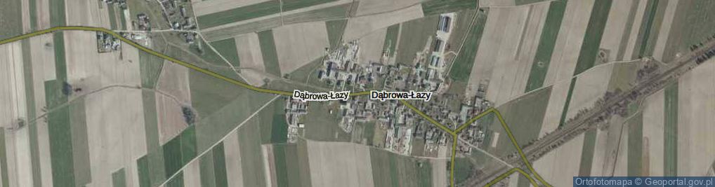 Zdjęcie satelitarne Dąbrowa-Łazy ul.