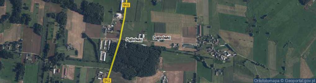 Zdjęcie satelitarne Dąbrówki ul.
