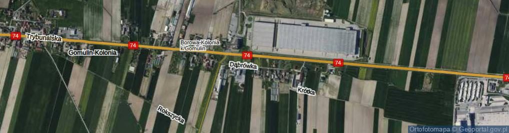 Zdjęcie satelitarne Dąbrówka ul.