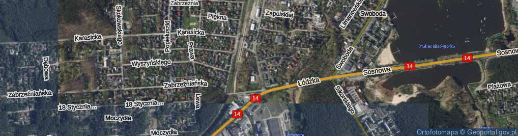 Zdjęcie satelitarne Dąbrowskiego Jarosława, gen. ul.