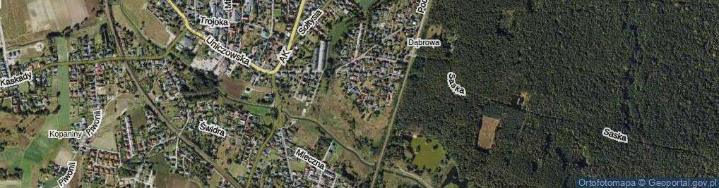 Zdjęcie satelitarne Dąbrowa ul.
