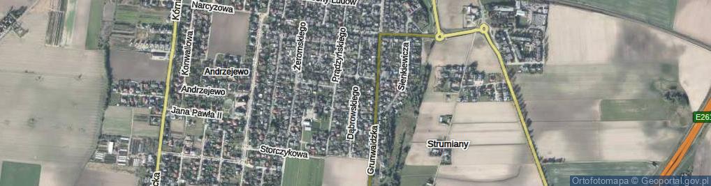 Zdjęcie satelitarne Dąbrowskiego Jarosława, gen. ul.