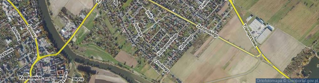 Zdjęcie satelitarne Dąbrowskiej Marii ul.