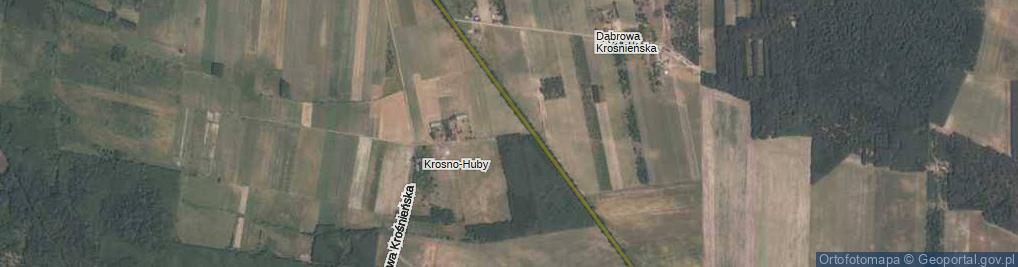 Zdjęcie satelitarne Dąbrowa Krośnieńska ul.