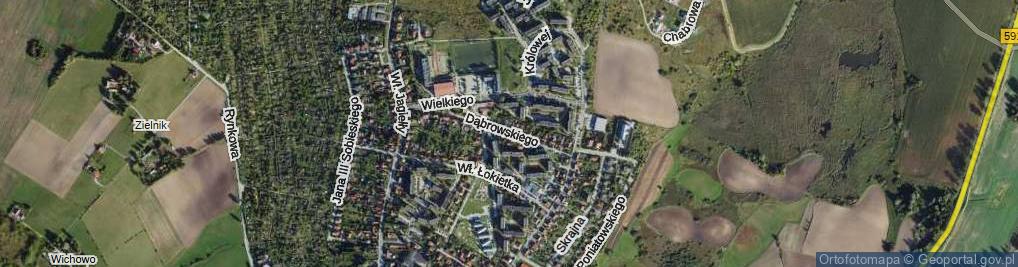 Zdjęcie satelitarne Dąbrowskiego Jarosława, gen. ul.