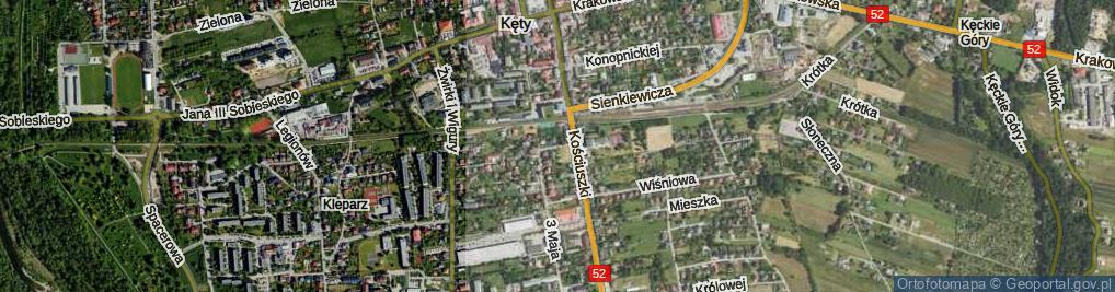 Zdjęcie satelitarne Dąbrowskiej Marii ul.