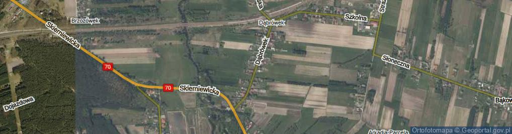 Zdjęcie satelitarne Dąbrówek ul.