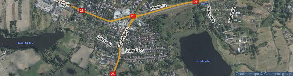 Zdjęcie satelitarne Dąbrówki ul.