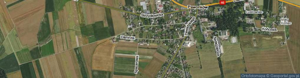 Zdjęcie satelitarne Damrota ul.