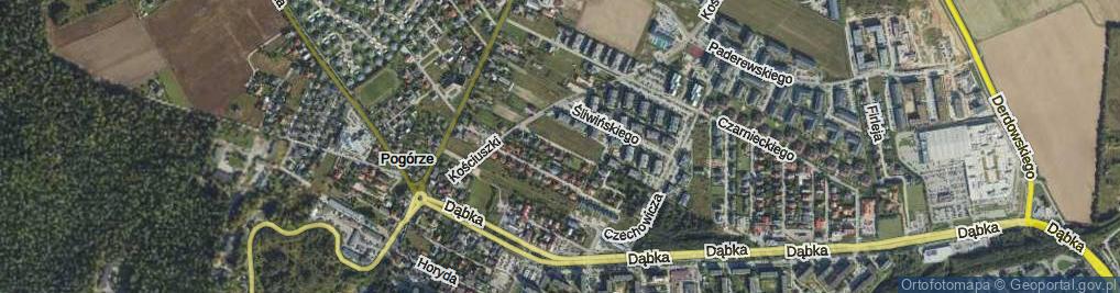 Zdjęcie satelitarne Dąbrowskiego Henryka, gen. ul.