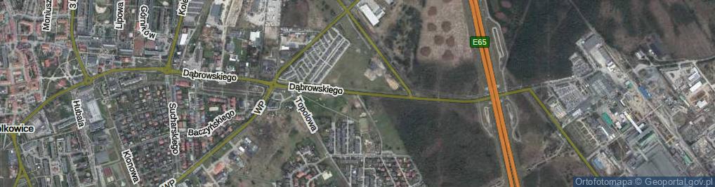Zdjęcie satelitarne Dąbrowskiego Henryka, gen. ul.