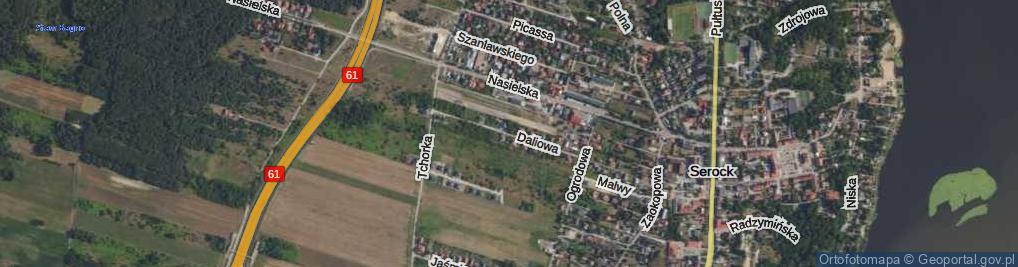 Zdjęcie satelitarne Daliowa ul.