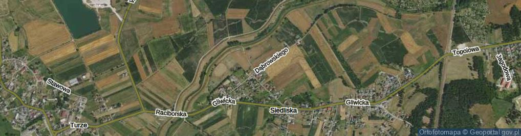 Zdjęcie satelitarne Dąbrowskiego ul.