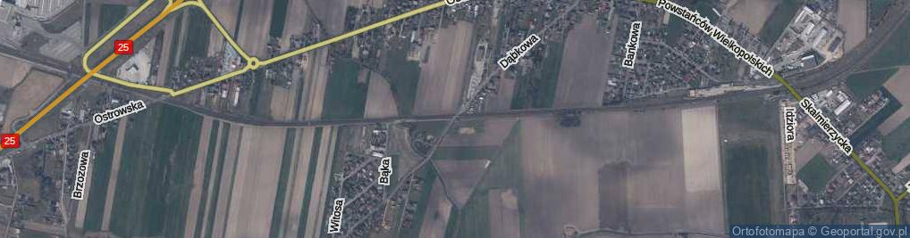 Zdjęcie satelitarne Dąbkowa ul.