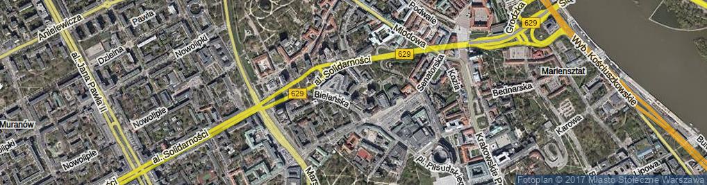 Zdjęcie satelitarne Daniłowiczowska ul.