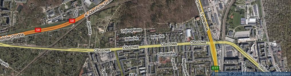 Zdjęcie satelitarne Dahlbergha Erika ul.