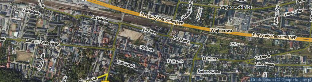 Zdjęcie satelitarne Dąbrowskiego Henryka, gen. ul.