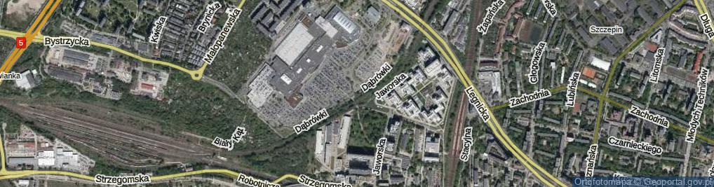 Zdjęcie satelitarne Dąbrówki ul.