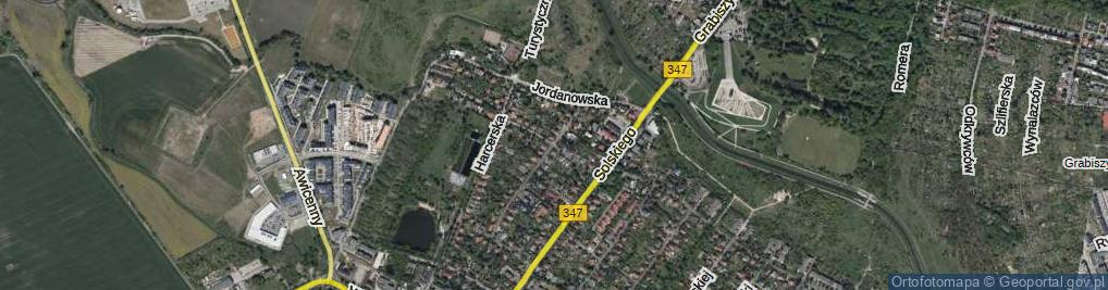 Zdjęcie satelitarne Darwina Karola ul.