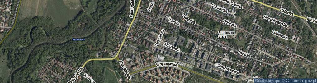 Zdjęcie satelitarne Daktylowa ul.