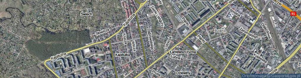 Zdjęcie satelitarne Dąbrowskiego Henryka, gen. ul.