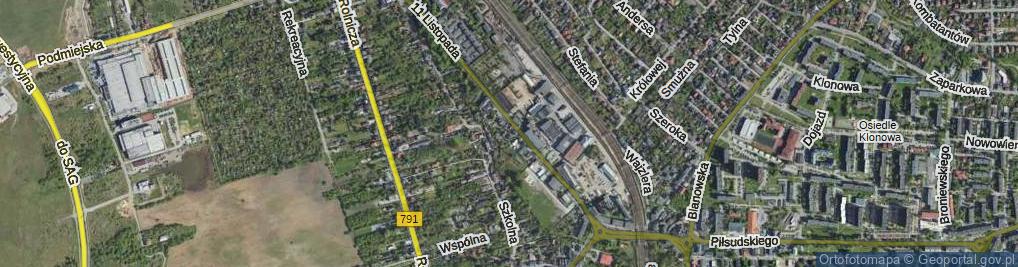 Zdjęcie satelitarne Dawna ul.
