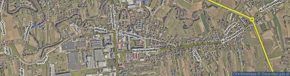 Zdjęcie satelitarne Dąbrowskiego Henryka, gen. ul.