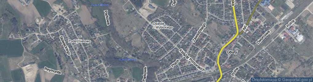 Zdjęcie satelitarne Dąbrowskiego ul.