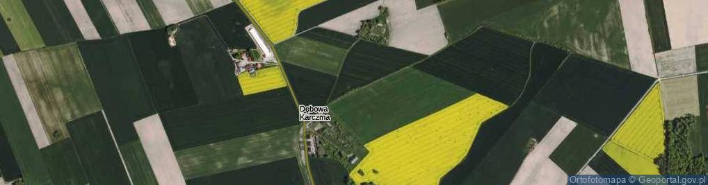 Zdjęcie satelitarne Dębowa Karczma ul.