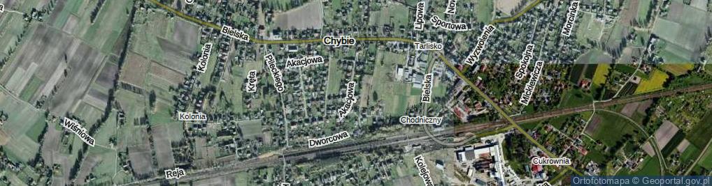 Zdjęcie satelitarne Dębowa ul.