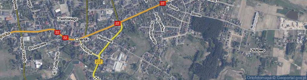 Zdjęcie satelitarne Derdowskiego ul.