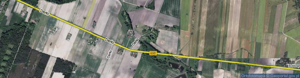 Zdjęcie satelitarne Derło ul.